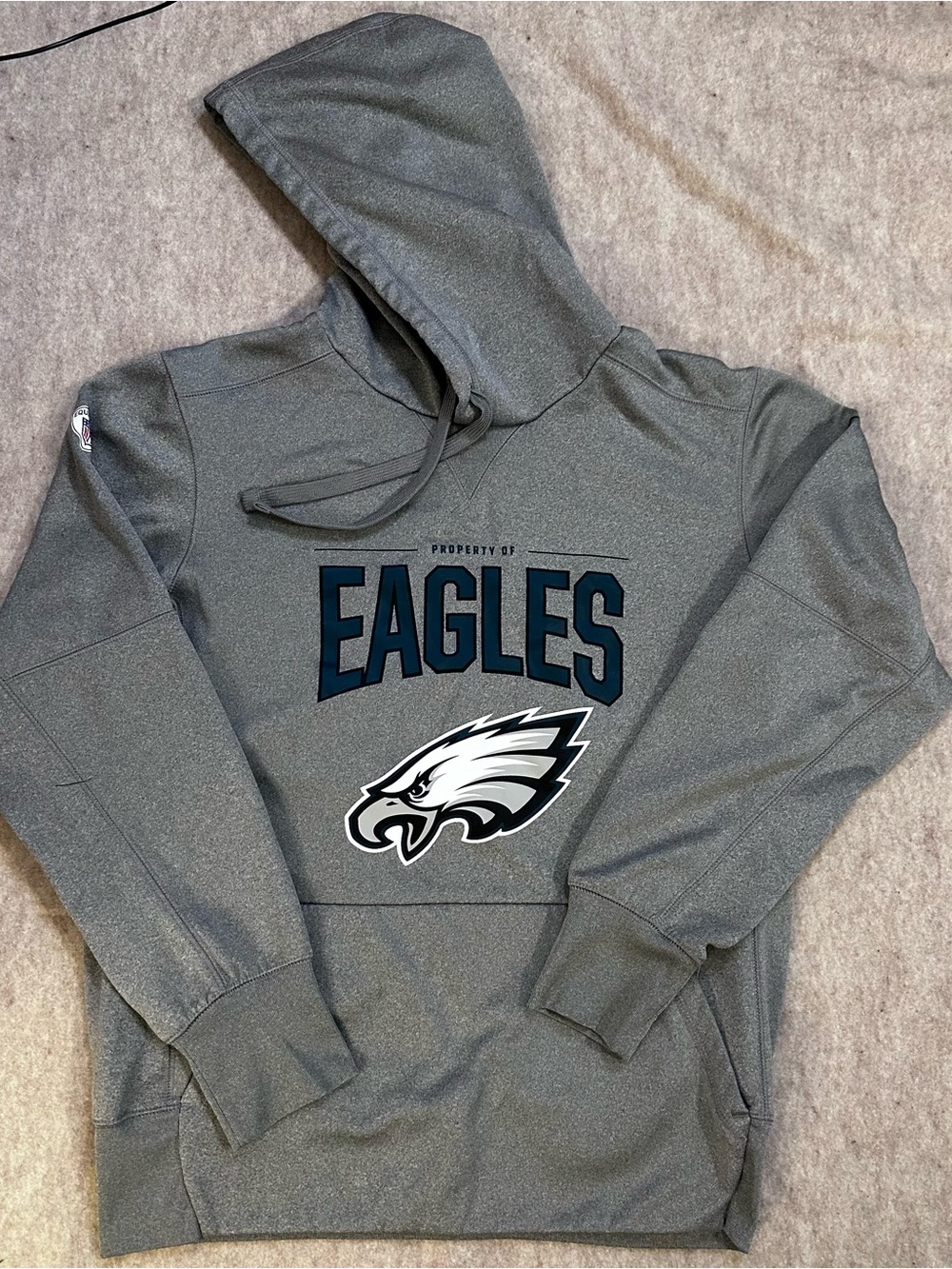 Official NFL Gray Philadelphia Eagles  Nike Dri-fit Gray hoodie men’s size S